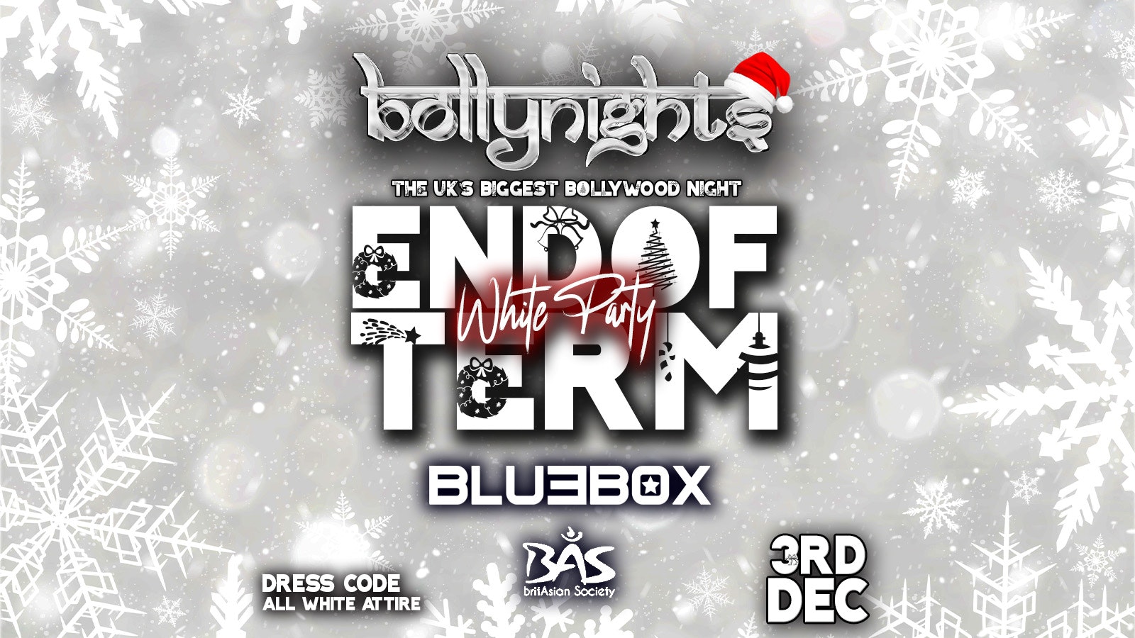 Bollynights York – End Of Term White Party  | Tuesday 3th November | Bluebox