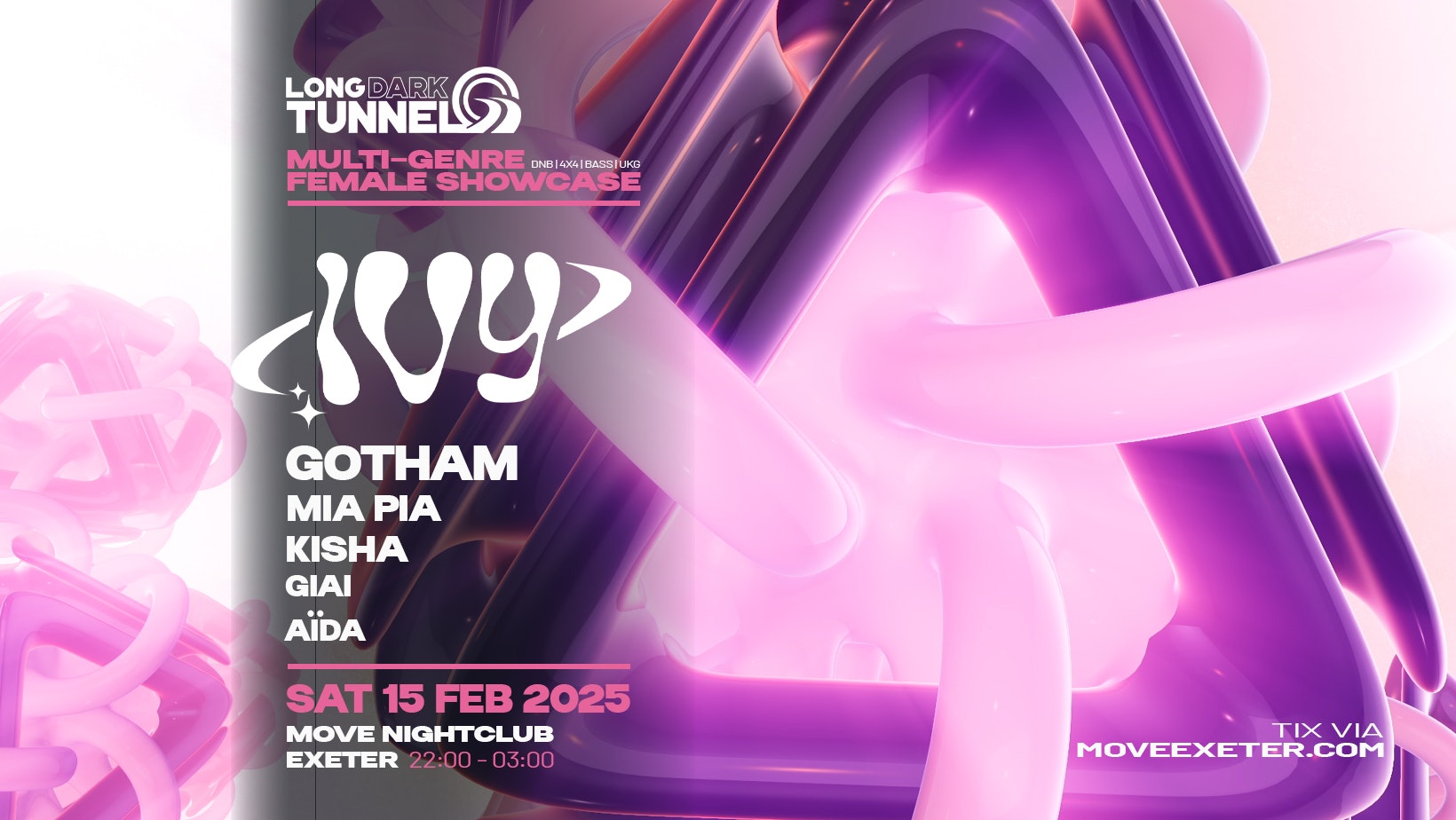 [IVY] – Gotham – Long Dark Tunnel – Sat Feb 15 – Move – Exeter