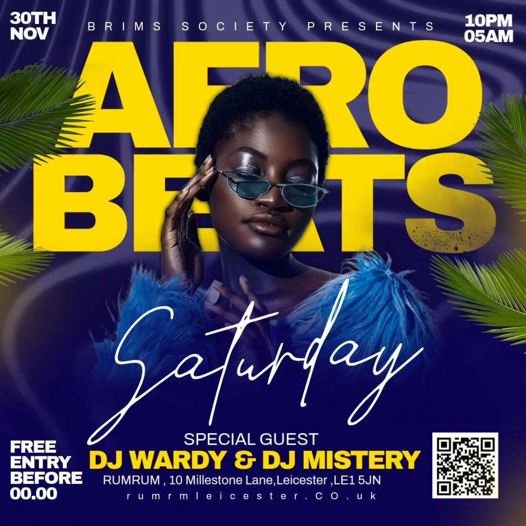 Afrobeats & Cocktails Leicester  – Ladies Free Entry and 2-4-1 Cocktails