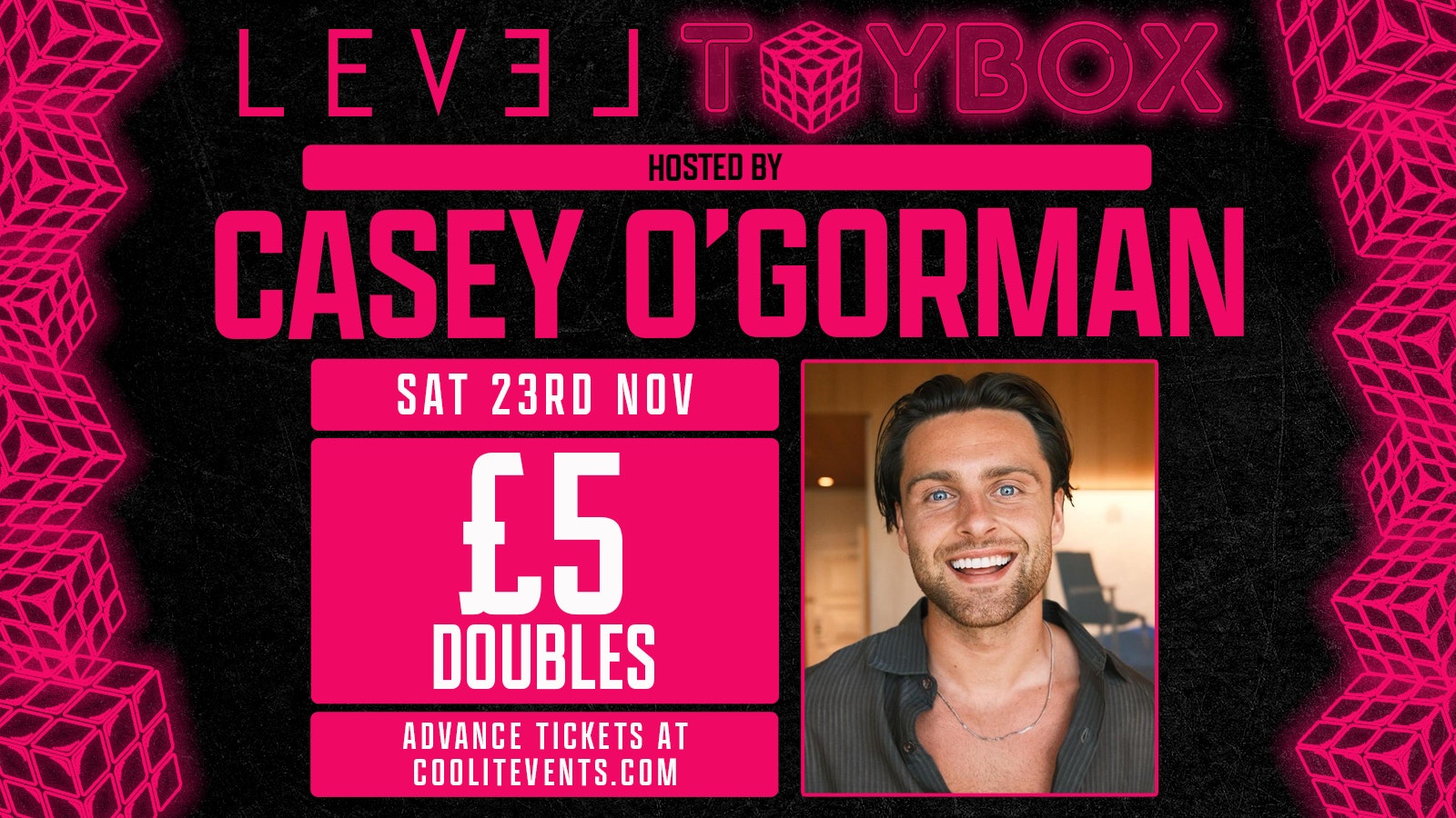 T O Y B O X  Saturdays: hosted by Casey O’Gorman