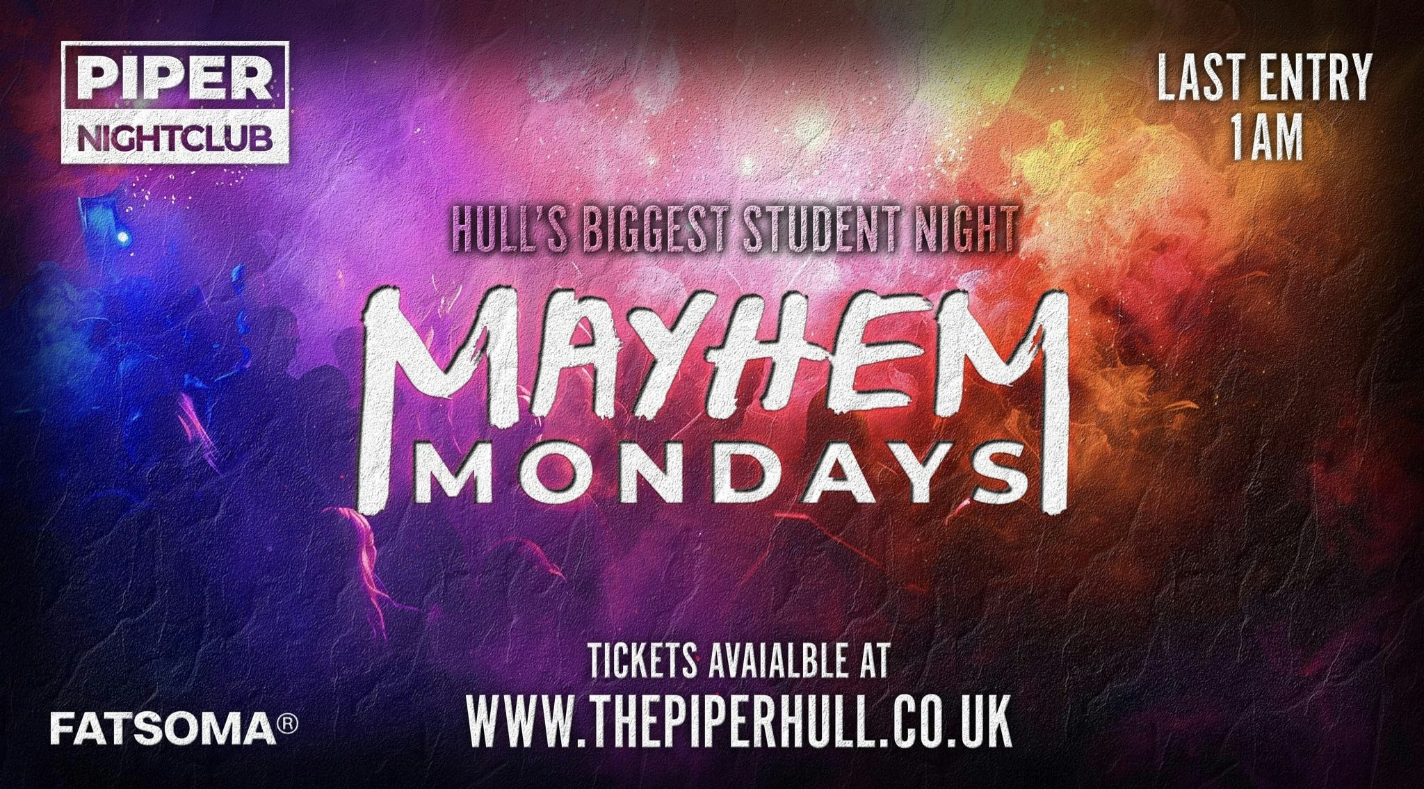 MAYHEM MONDAY – SCHOOL DISCO