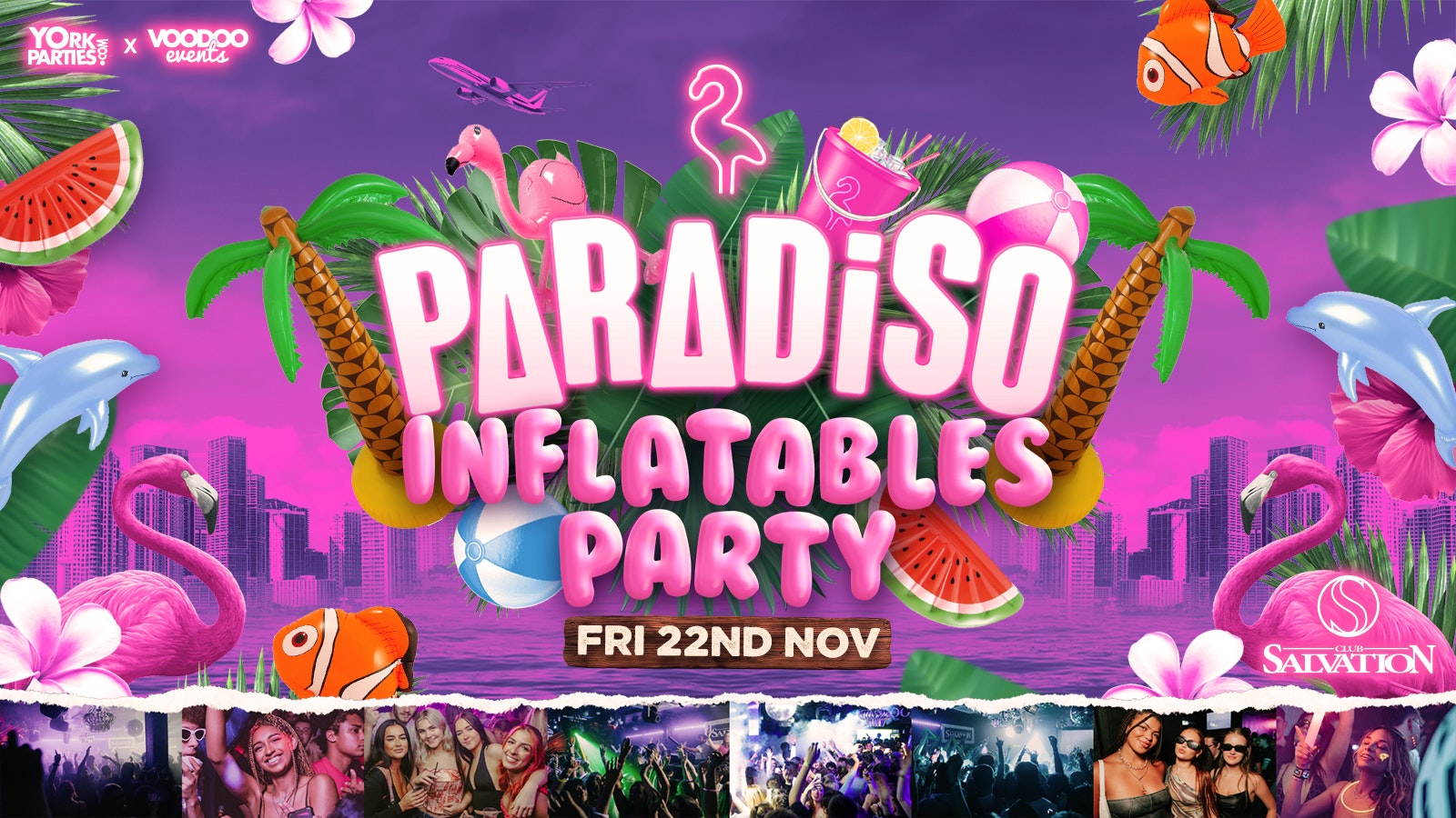 PARADISO FRIDAYS Student Paradise – Inflatables Party