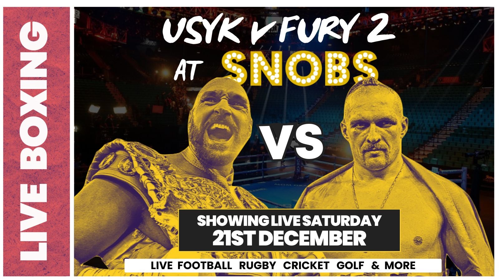 FURY V USYK SHOWING LIVE! 🥊🏆[21/12]