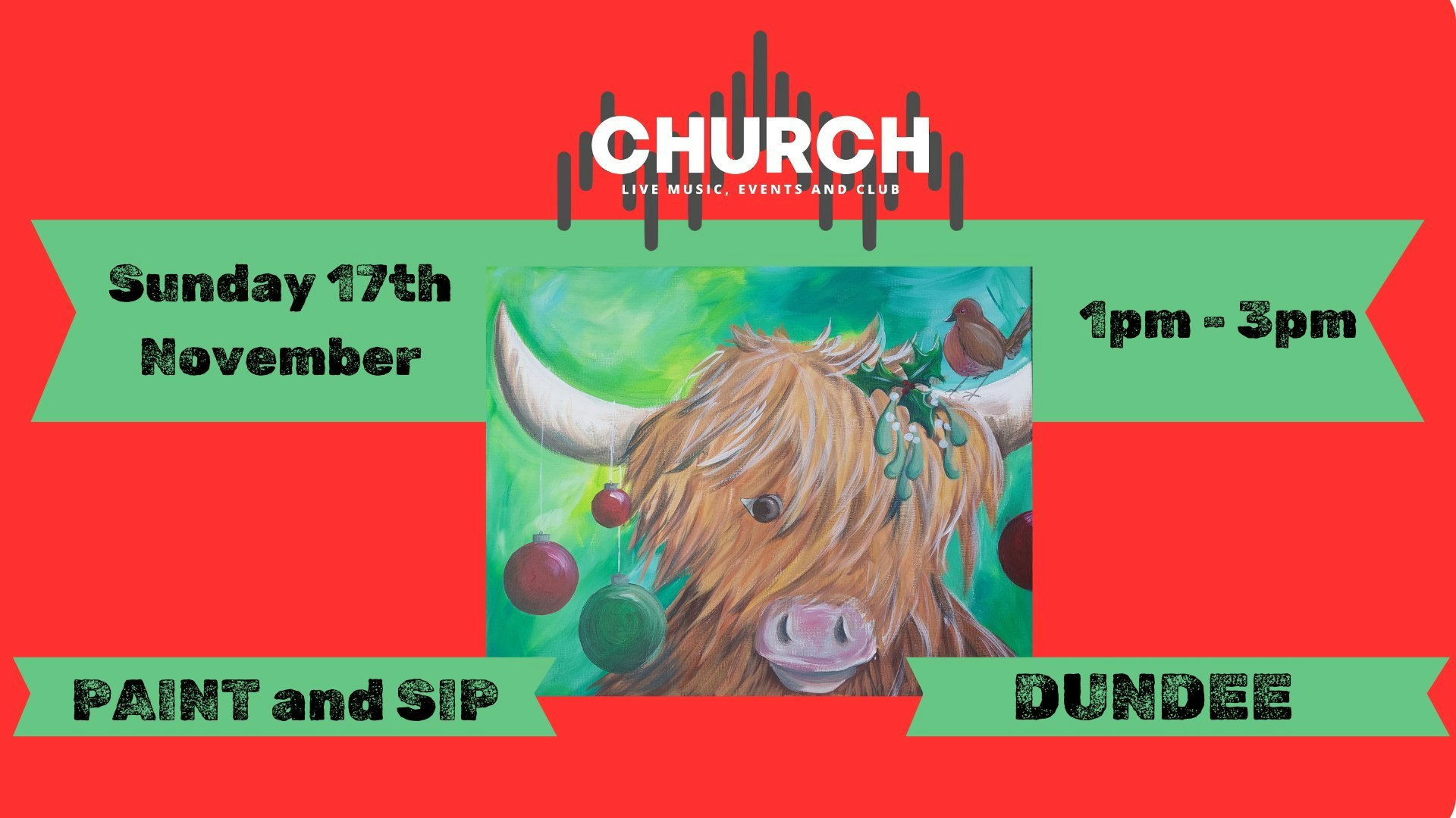 Christmas Coo Paint and Sip Live