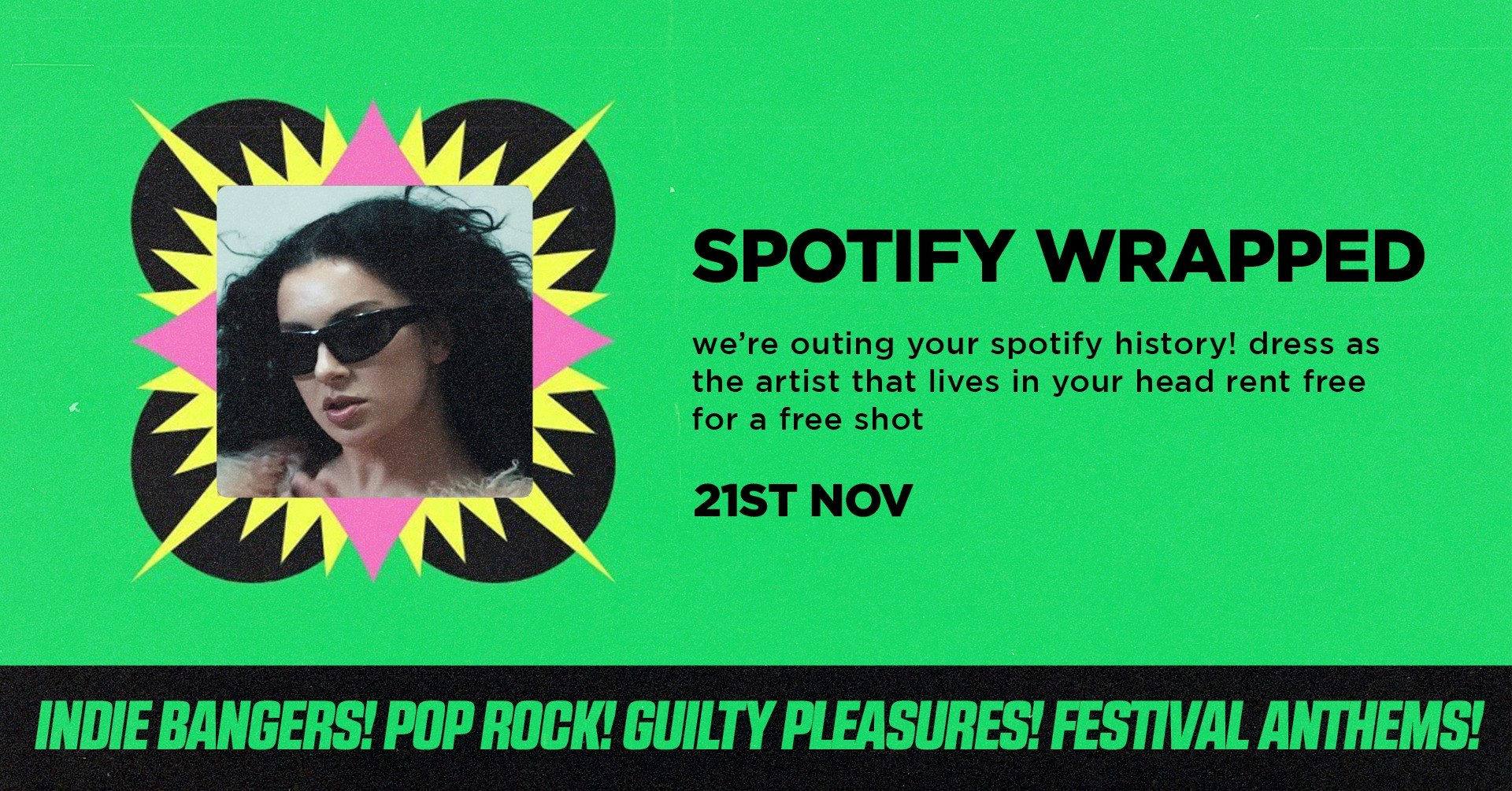 Indie Rock Night ∙ SPOTIFY WRAPPED *ONLY 3 £2 TICKETS LEFT*