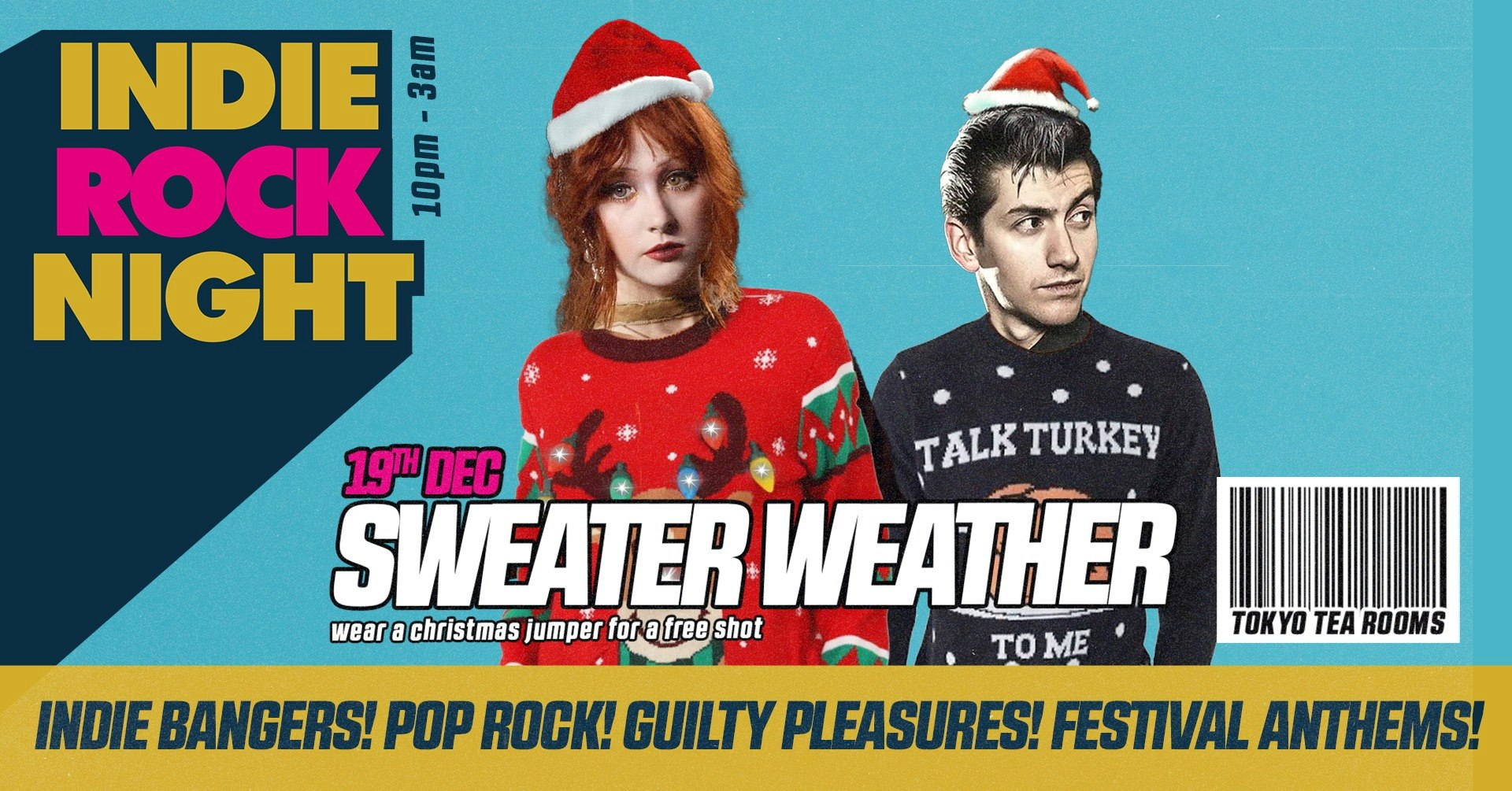 Indie Rock Night ∙ SWEATER WEATHER (xmas jumper party)