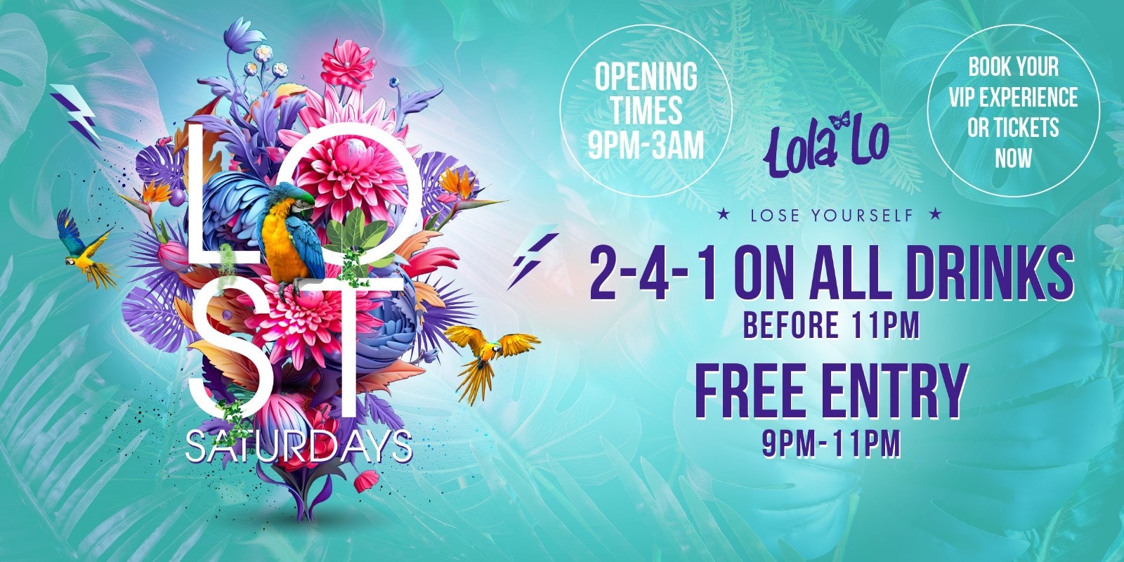 LOST Saturdays @ LOLA LO 🏝️