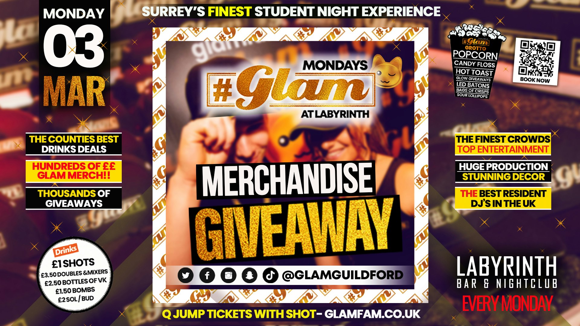 Glam – 😲 MERCHANDISE GIVEAWAY 😲  | Monday at Labs 😻