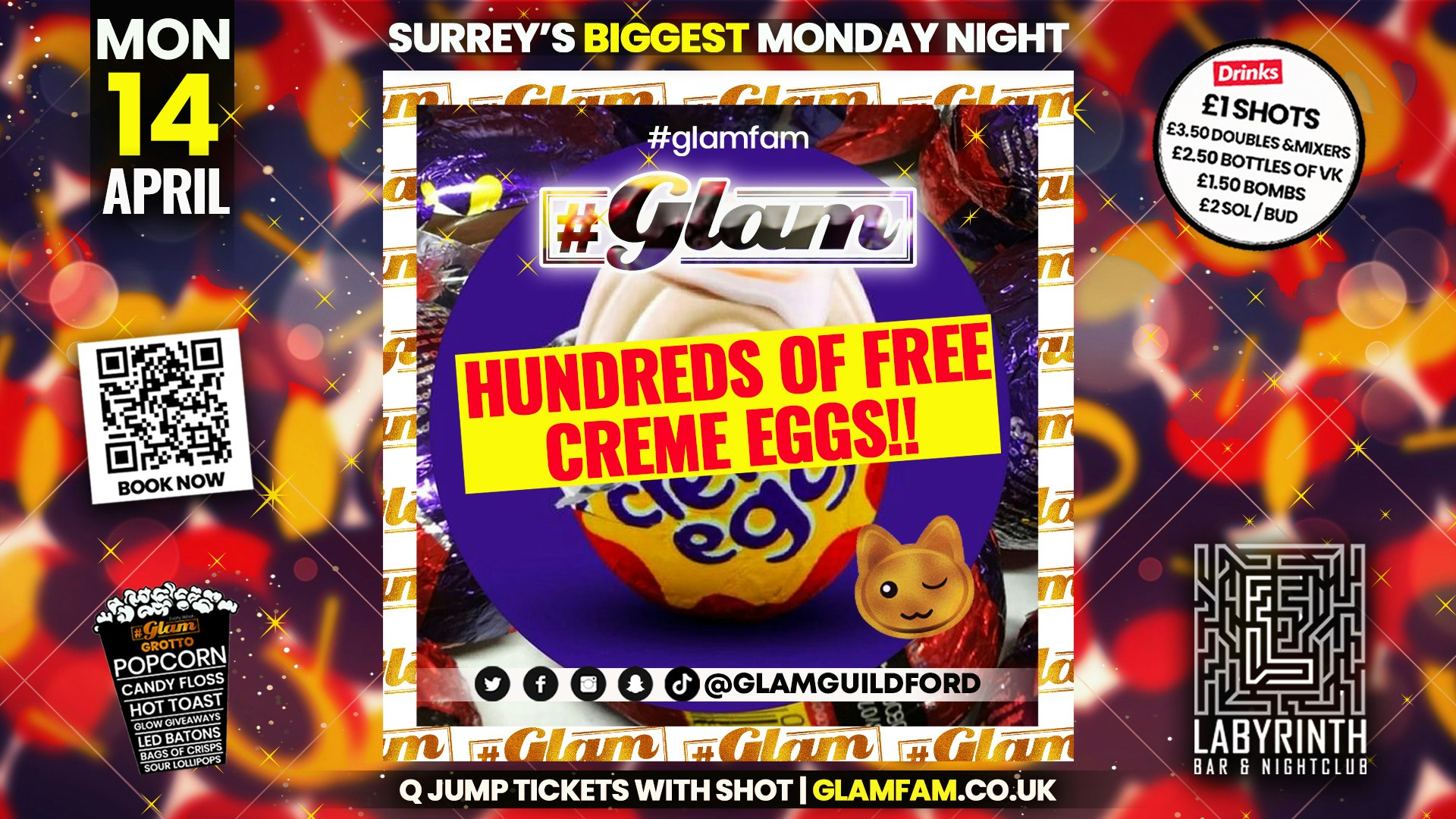 Glam -🥚CREME EGG PARTY!🥚 | Monday at Labs 😻