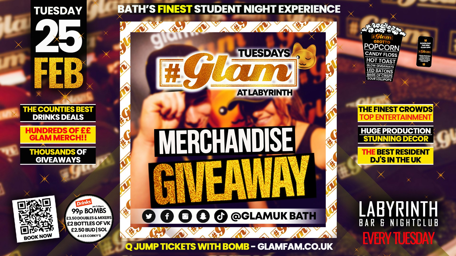 Glam – Merchandise Giveaway 👚🧢 | Tuesdays at Labs 😻