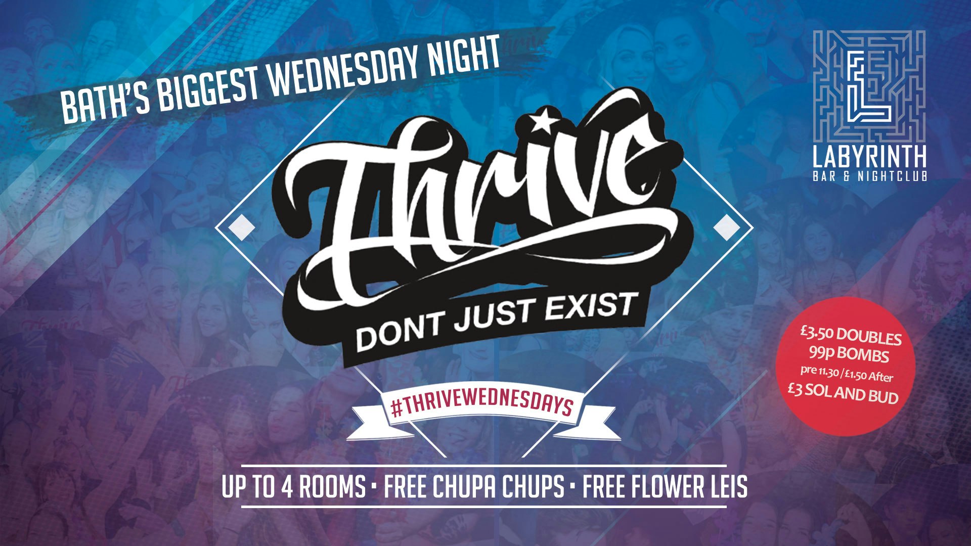 Thrive Wednesdays at Labs – Bath’s Best Wednesday Night! 🥳