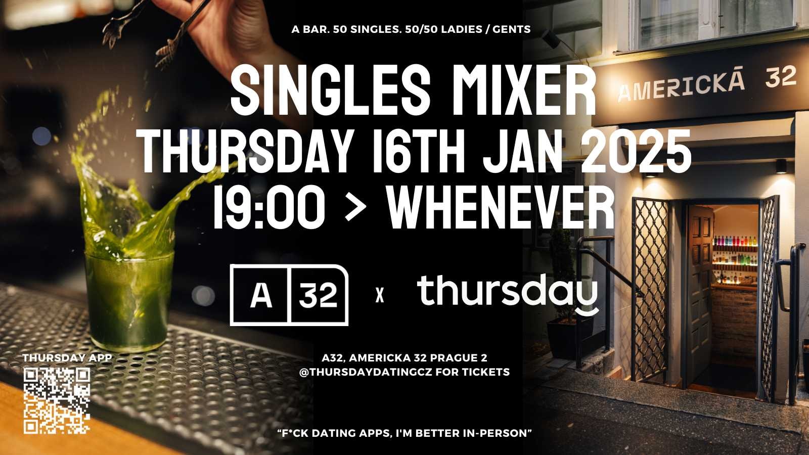 Thursday | Singles Mixer | Americka 32