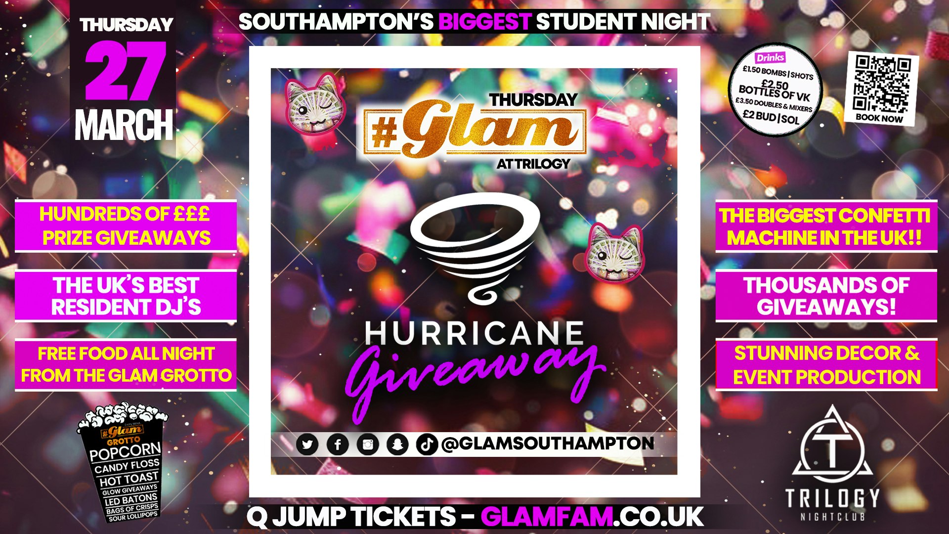 Glam Thursdays | 🎉﻿🌎THE BIGGEST CONFETTI MACHINE IN THE UK!! 🎊