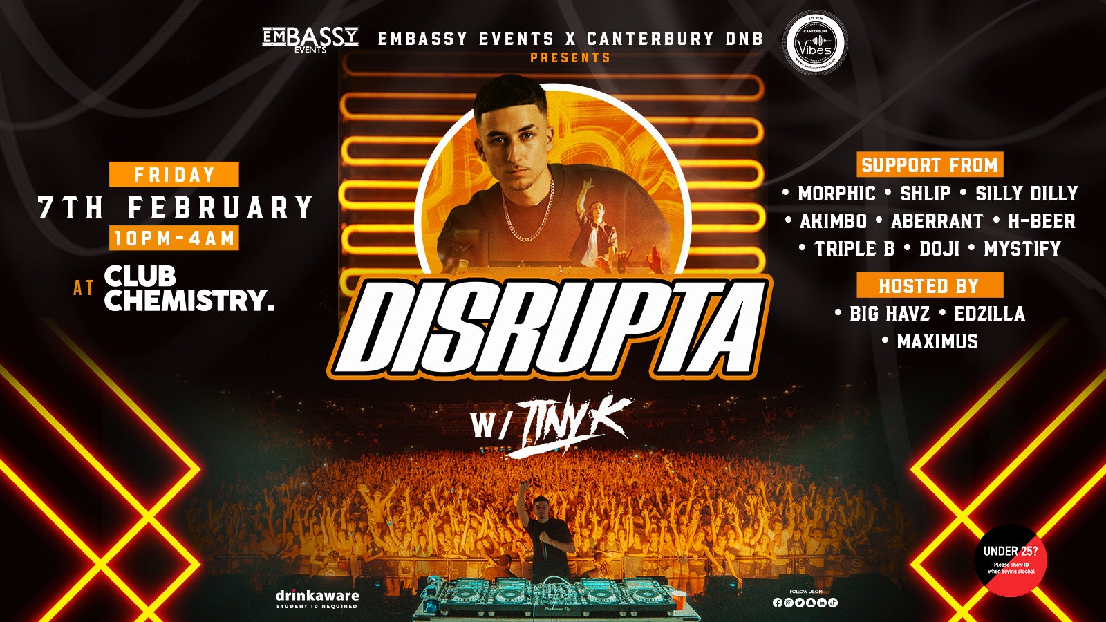 TONIGHT – DISRUPTA @ CLUB CHEM