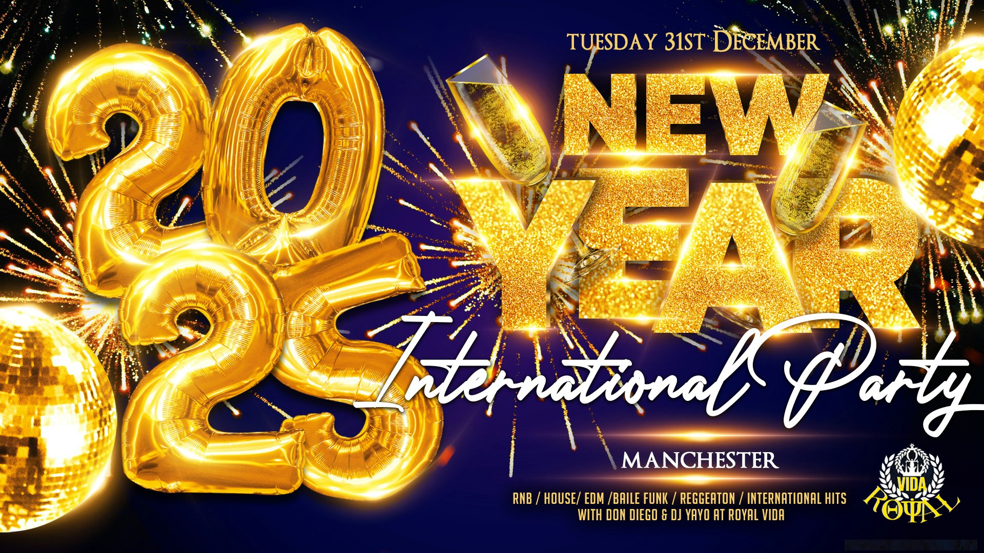 International New Year’s Eve Party – Manchester