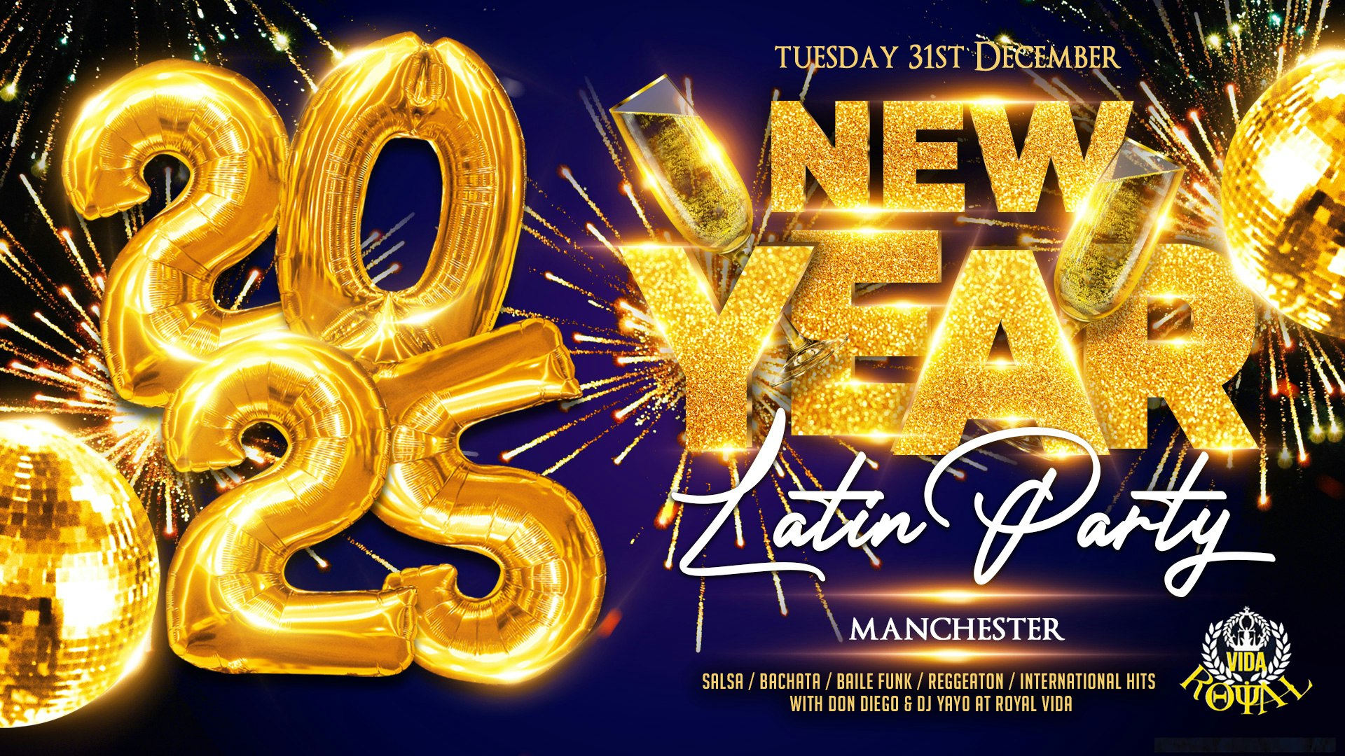 Latin Party New Year / Fin de Año  | MANCHESTER