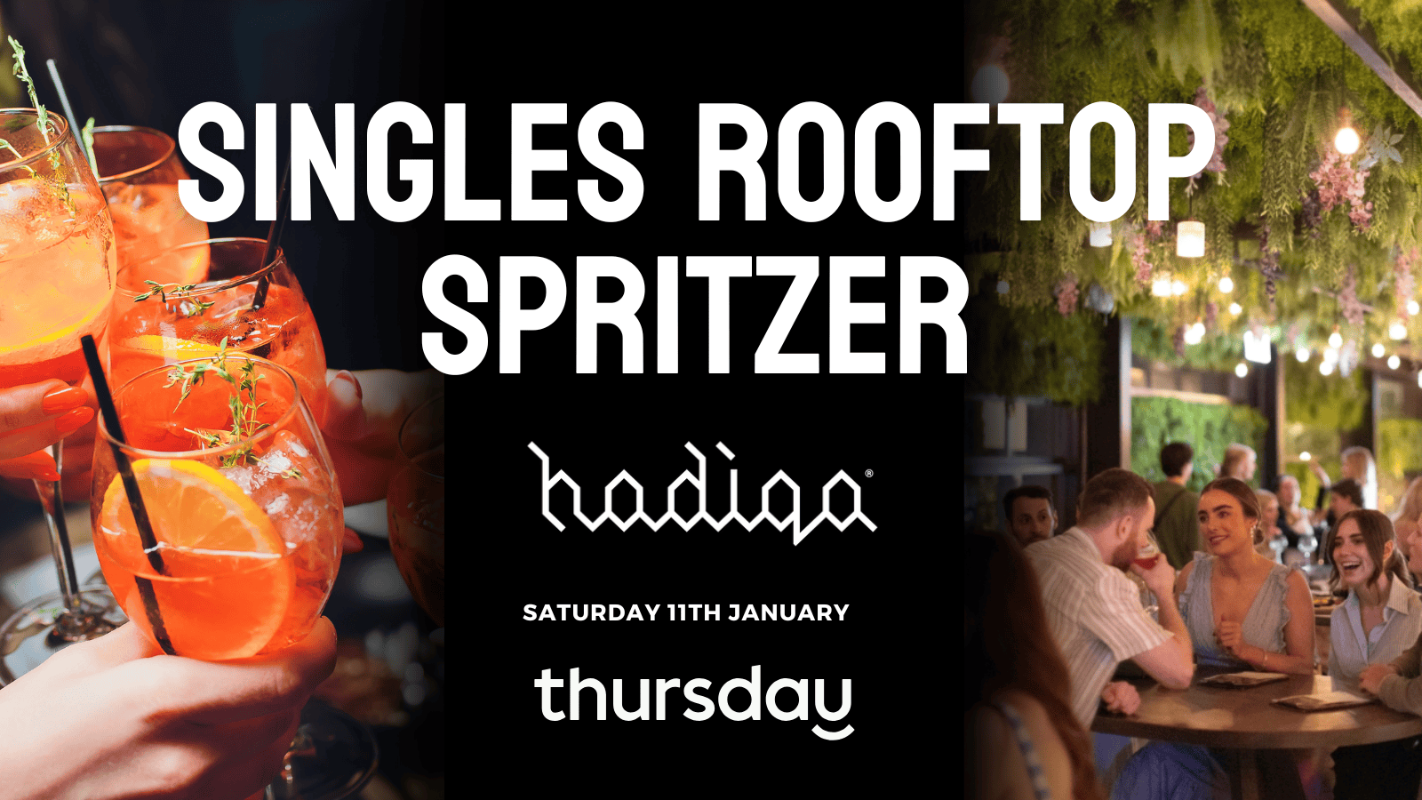 Saturday | Singles Rooftop Spritzer @ Hadiqa | Perth