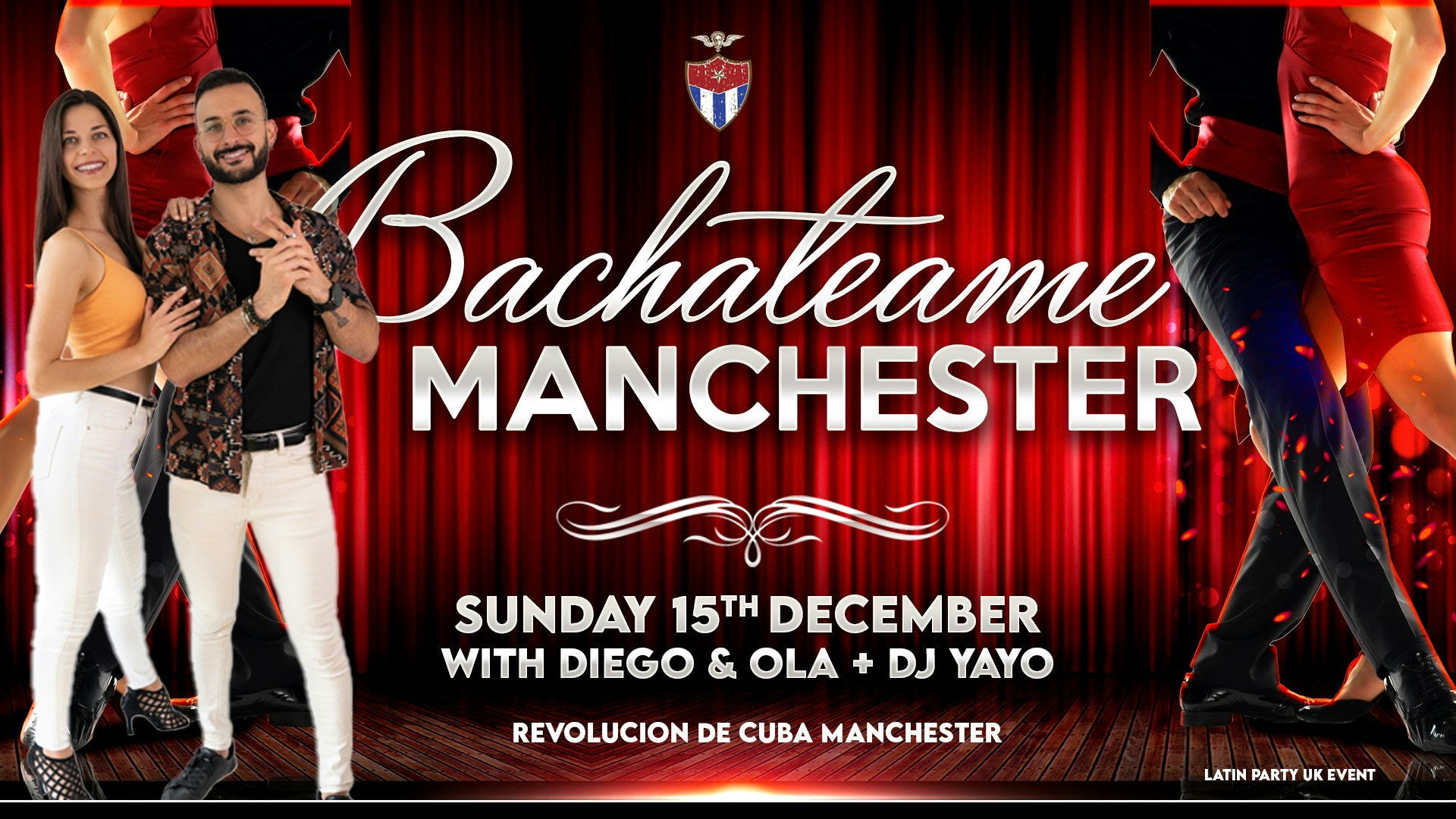 Bachateame Manchester – Sunday 15th December | Revolution de Cuba