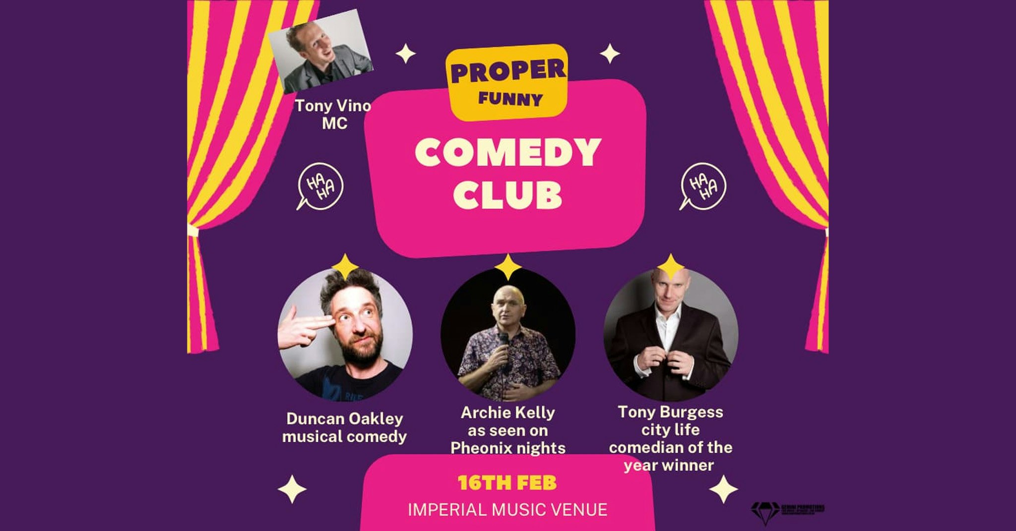 Archie Kelly – Proper Funny Comedy Club