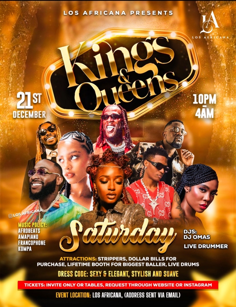 KINGS & QUEENS👸🔥 – GIVEAWAY | FREE FOR LADIES/ FREE PROSECCO 11-12