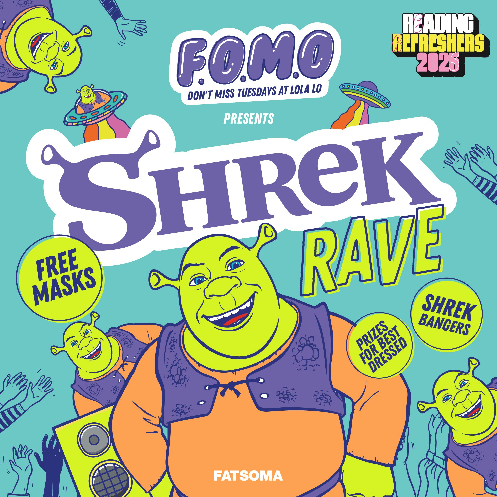 F.O.M.O – Shrek Rave🕺🏻🐸 (PART OF REFRESHERS WRISTBAND)