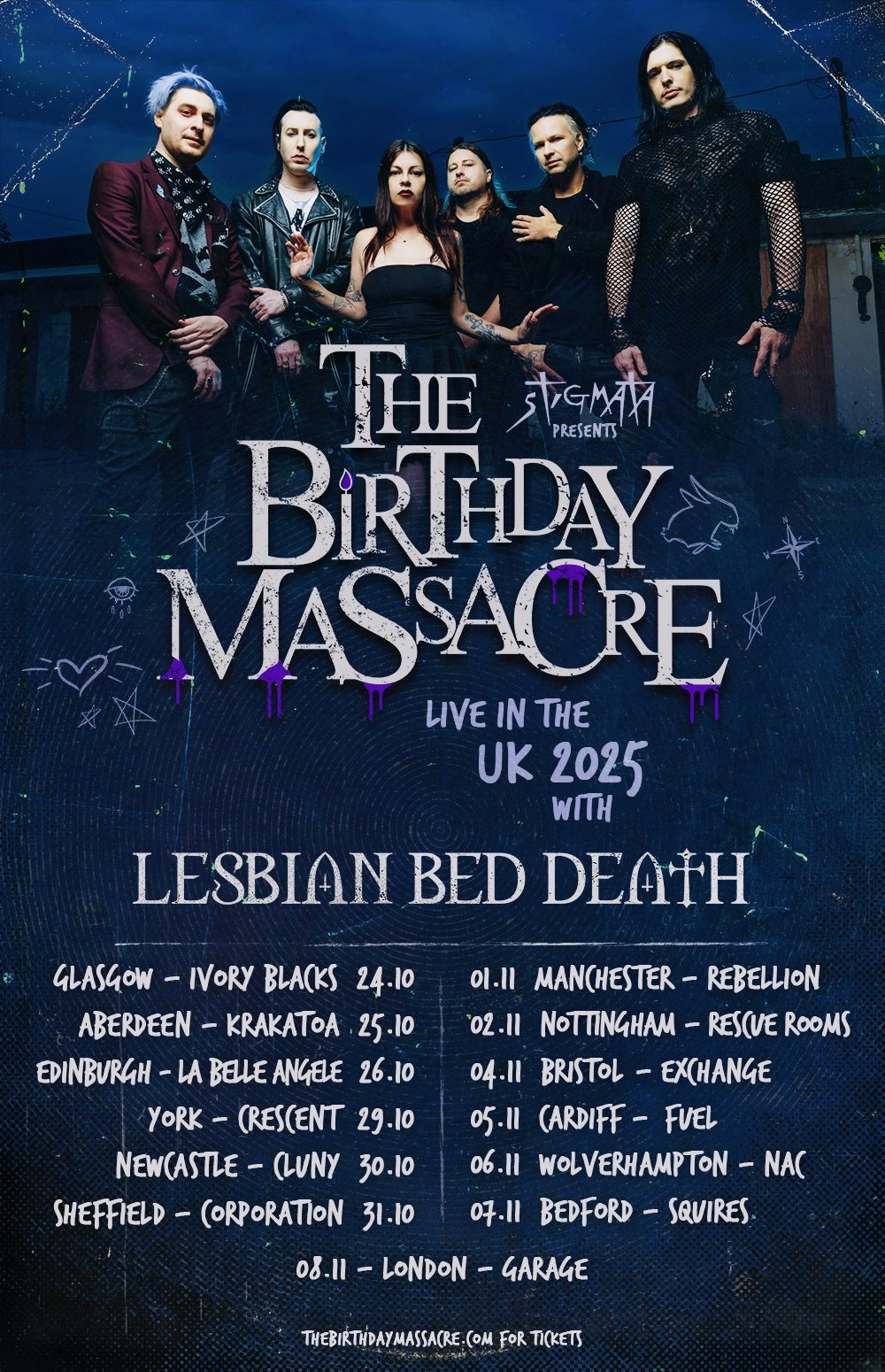 THE BIRTHDAY MASSACRE  2025 UK TOUR | Aberdeen