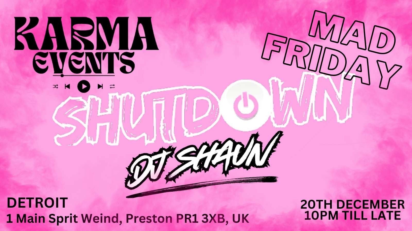 MAD FRIDAY SPECIAL  🎉 | SHUTDOWN CREW| – 2-4-1 cocktails – Detroit –