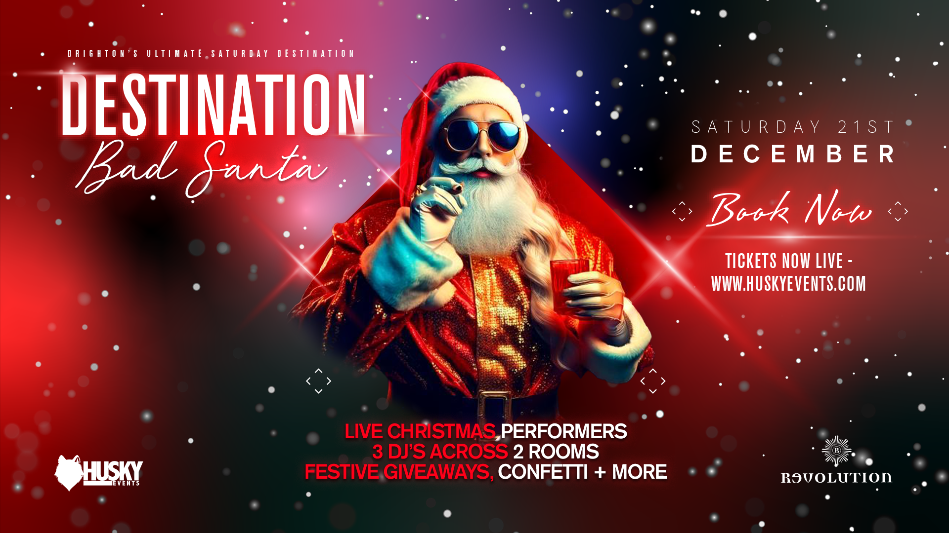 Destination Saturdays x Revolution Brighton ➤ Bad Santa Party ➤ Open until 4am!