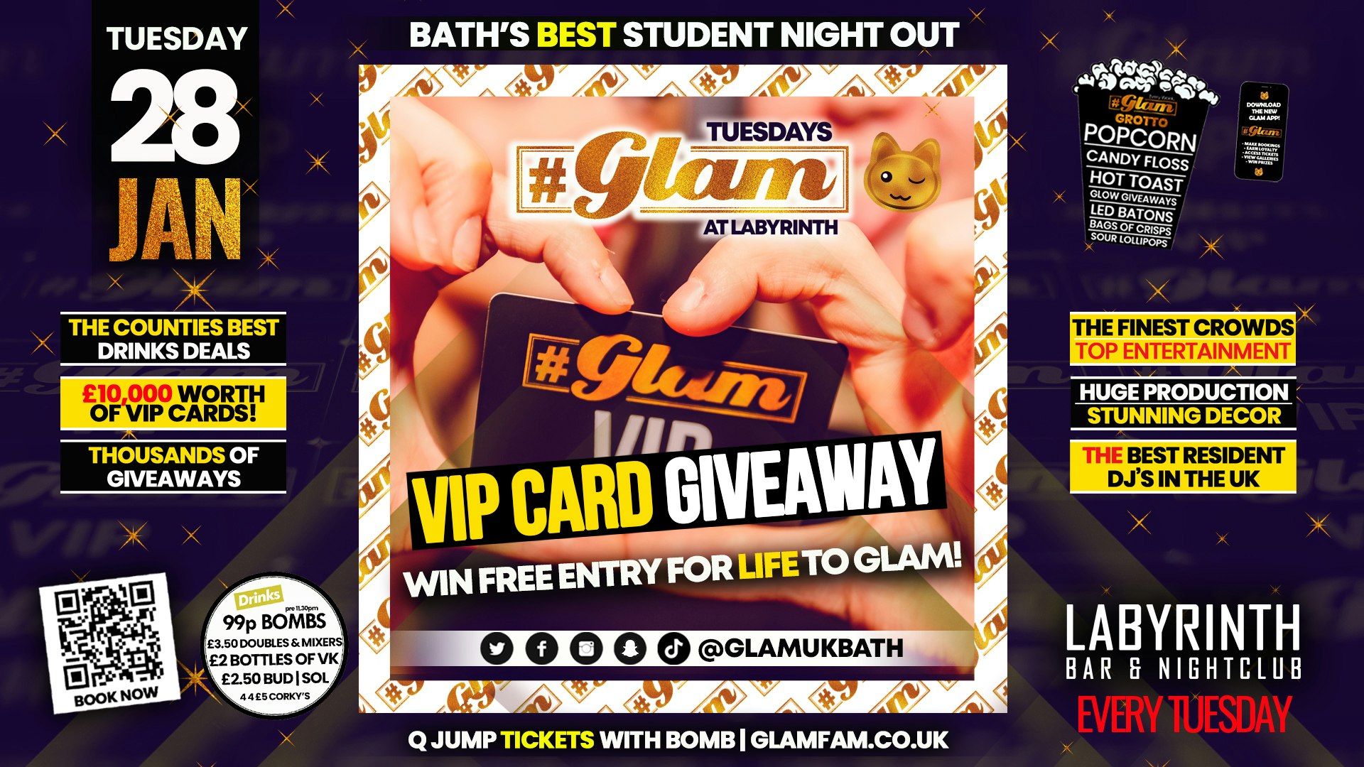 Glam – 💳 VIP CARD GIVEAWAY 💳 | Tuesdays at Labs 😻