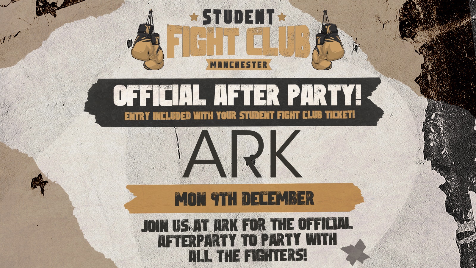 STUDENT FIGHT CLUB  : OFFICIAL AFTER PARTY 🎉🥊 – GRAB A FREE TICKET