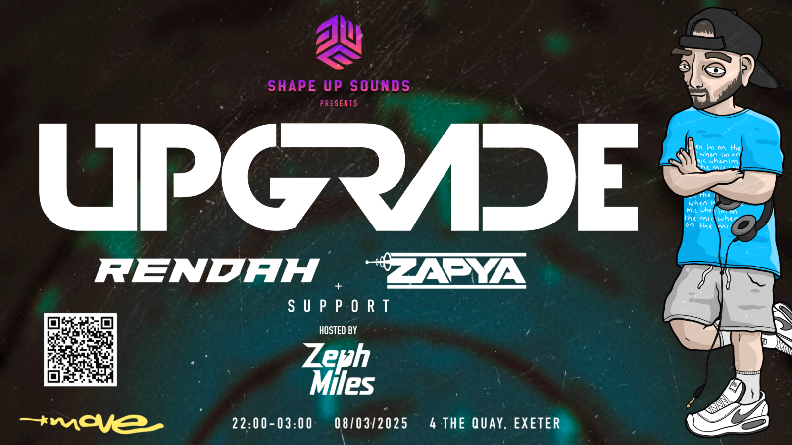 Shape Up Sounds Presents: UPGRADE, RENDAH, ZAPYA