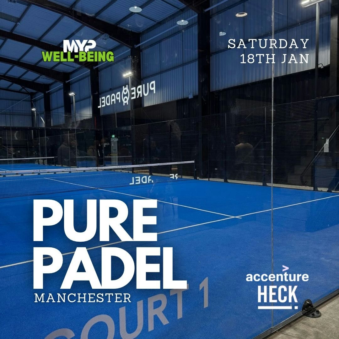 50% SOLD: MYP Well-being Padel event @ Pure Padel – 18.01.25