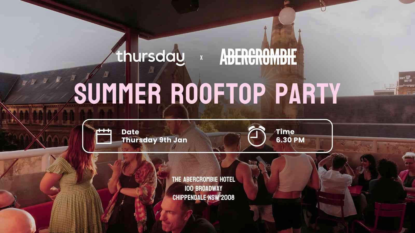 Thursday | ☀️ Summer Rooftop Party | Central