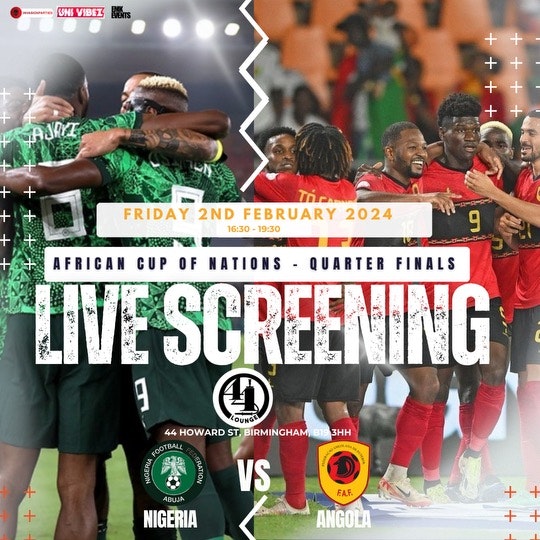 AFCON Live Screen NIGERIA Vs ANGOLA | Quarter Final