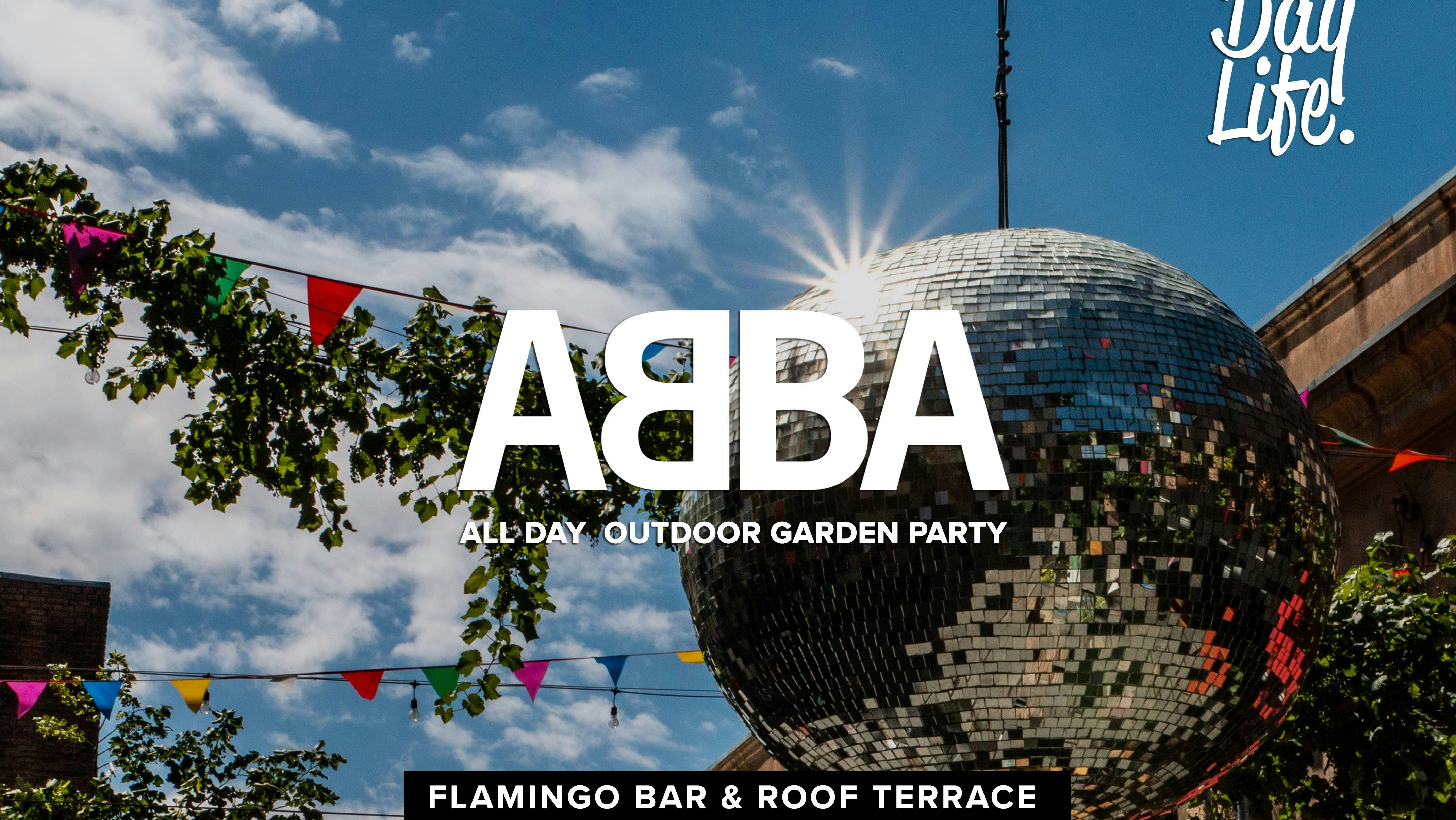 ABBA GARDEN PARTY in Flamingo 🦩 Rooftop Garden