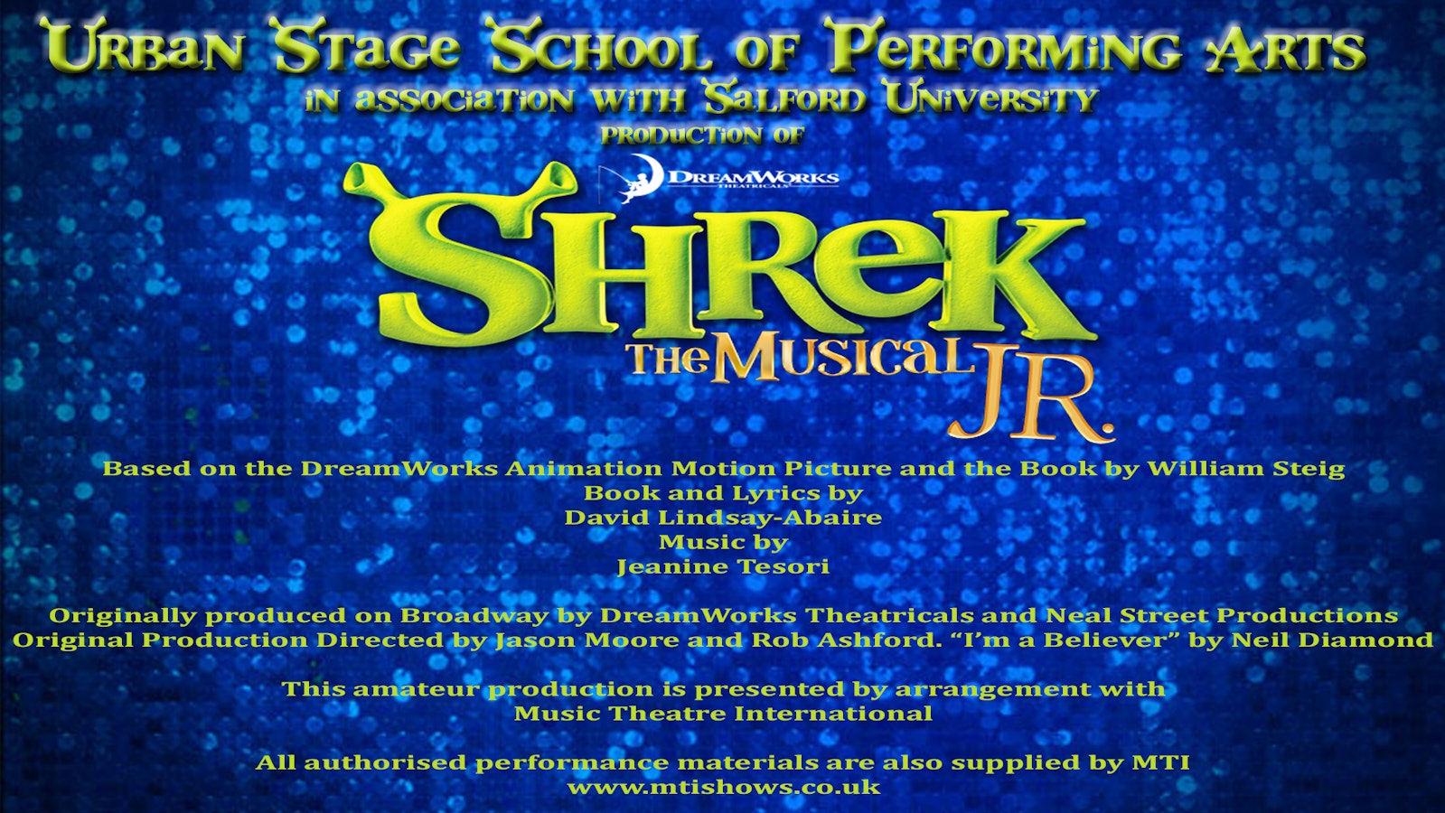 Shrek the Musical by Urban Stage