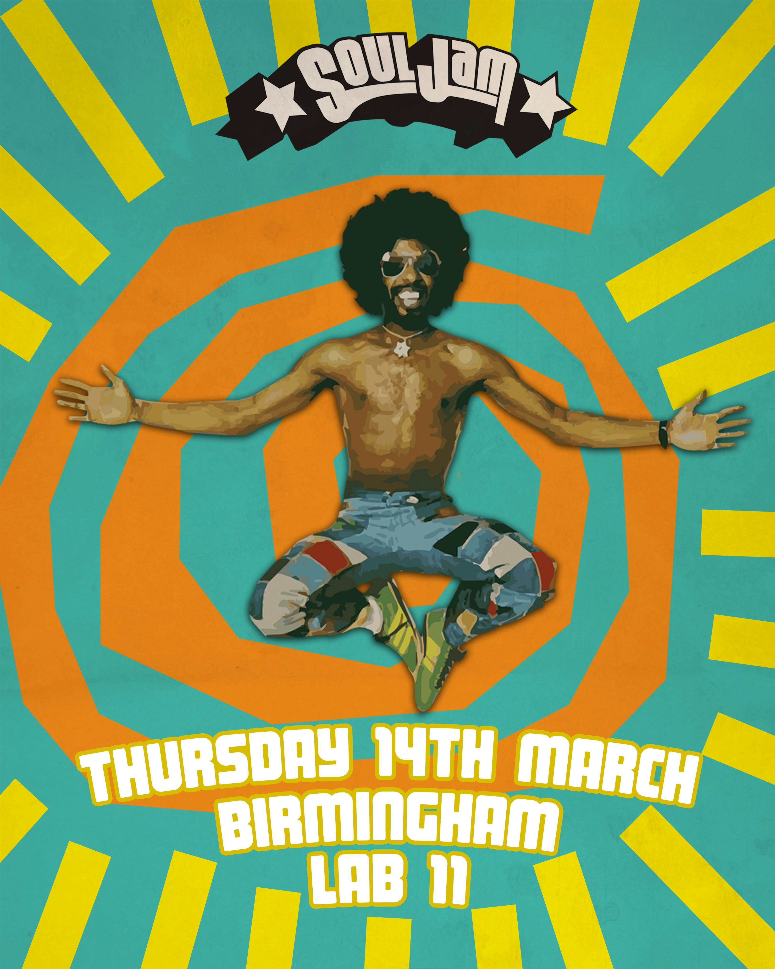 SoulJam | Birmingham | Lab11 | The best in Funk, Soul & Disco!