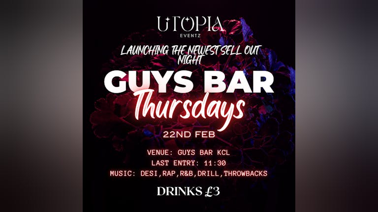 Utopia Guys Bar Thursdays