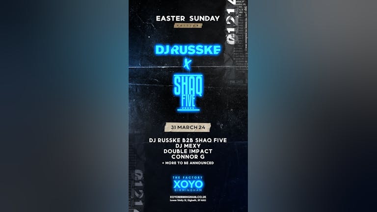 DJ RUSSKE x SHAQ FIVE PRESENTS EASTER SUNDAY SPECIAL