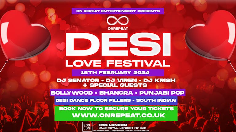 TONIGHT 😍 THE OFFICIAL DESI LOVE FESTIVAL IN LONDON ❤️✨ MORE THAN 90% SOLD OUT