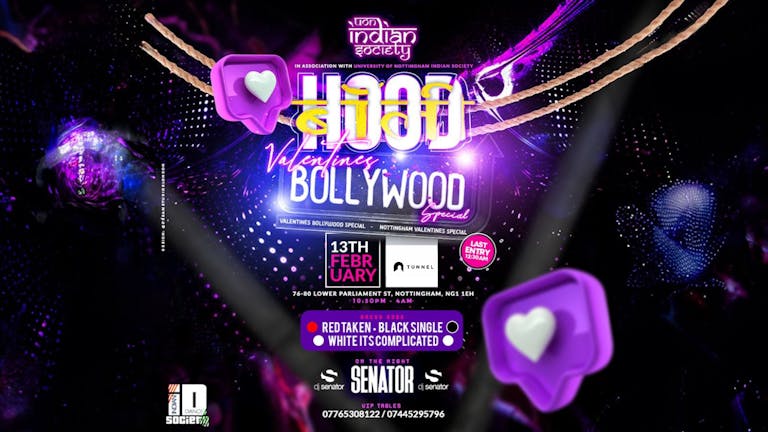BOLLYWOOD NIGHT - VALENTINES SPECIAL AT TUNNEL