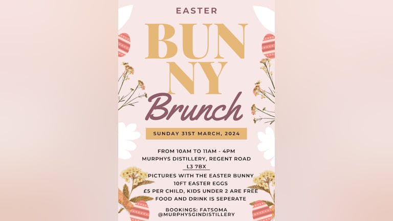 Easter Bunny Brunch - Easter Saturday