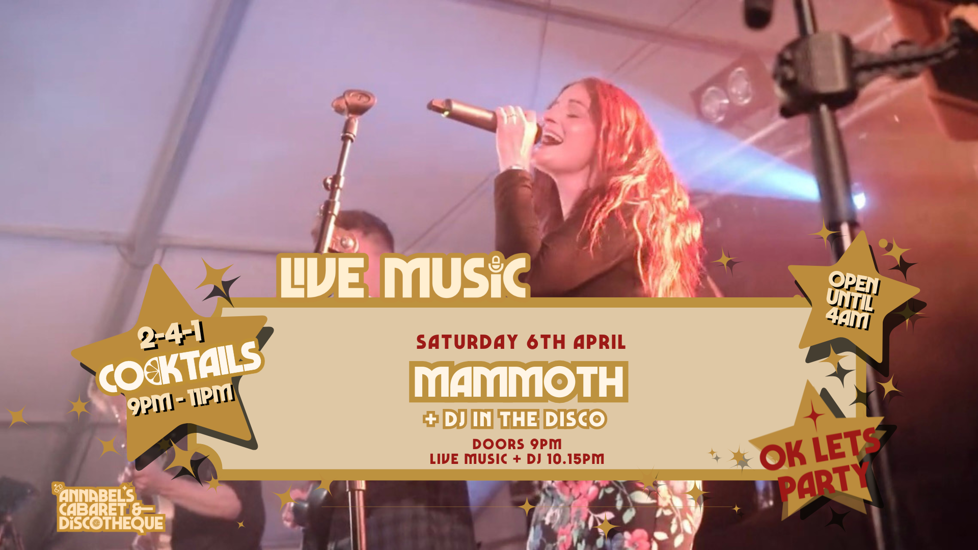 Live Music: MAMMOTH // Annabel’s Cabaret & Discotheque