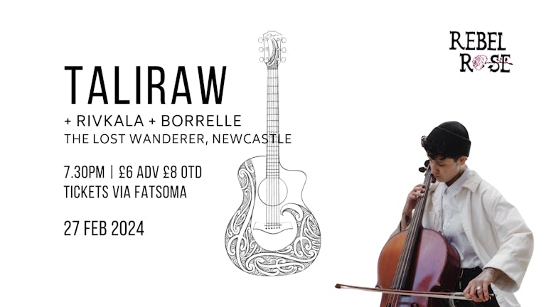 Taliraw + RIVKALA + Borrelle live at The Lost Wanderer, Newcastle