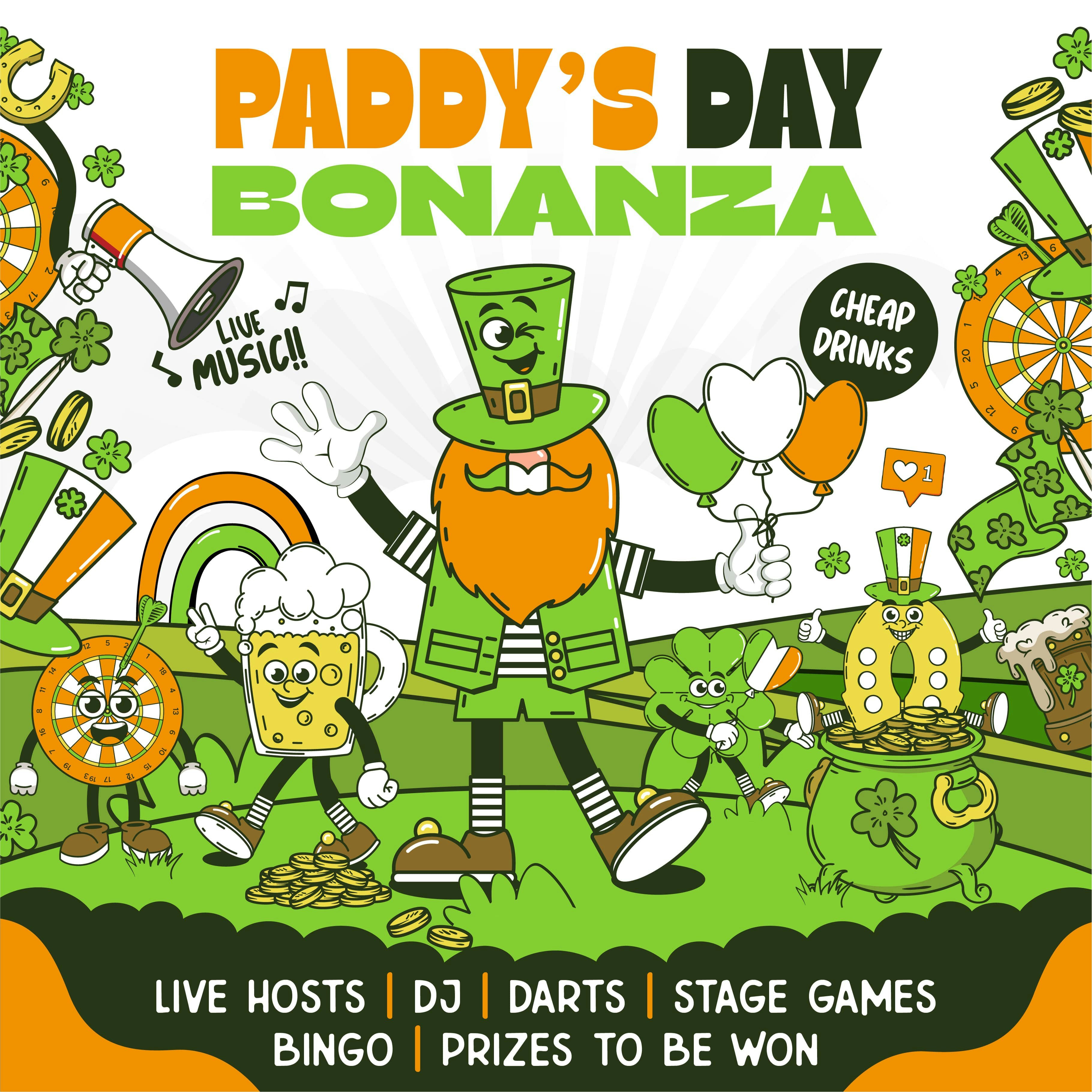 “Paddy’s Day Bonanza” – Sunday @ Paddy Fest