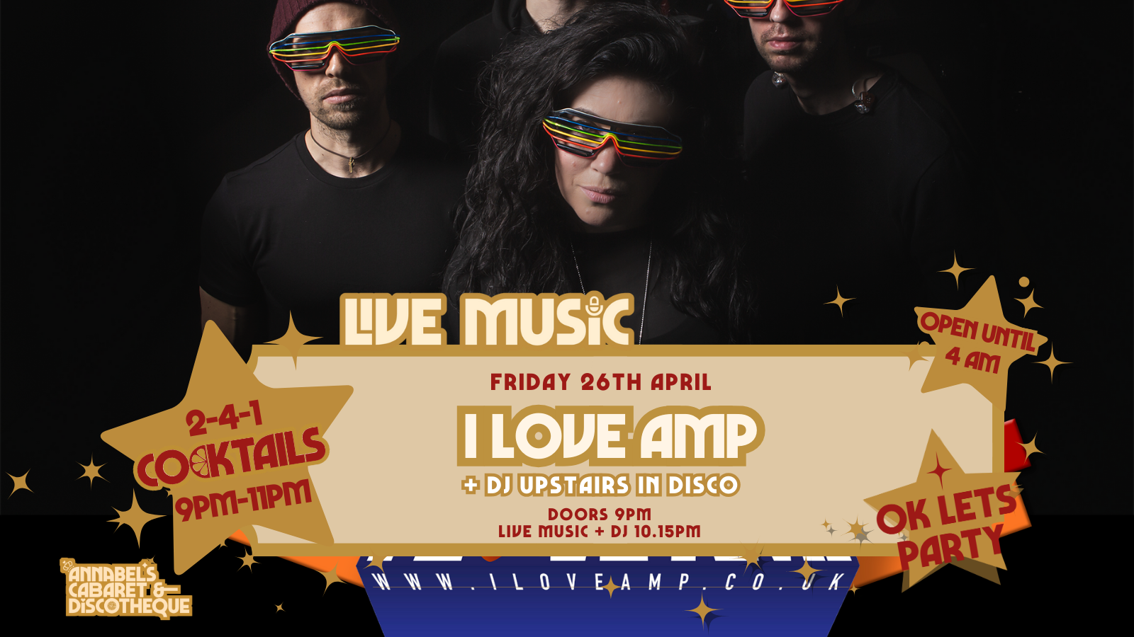 Live Music: I LOVE AMP // Annabel’s Cabaret & Discotheque