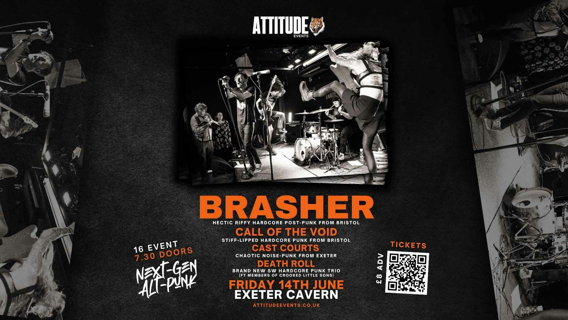 Brasher ✘ Call Of The Void ✘ Cast Courts ✘ Death Roll @ Cavern, Exeter