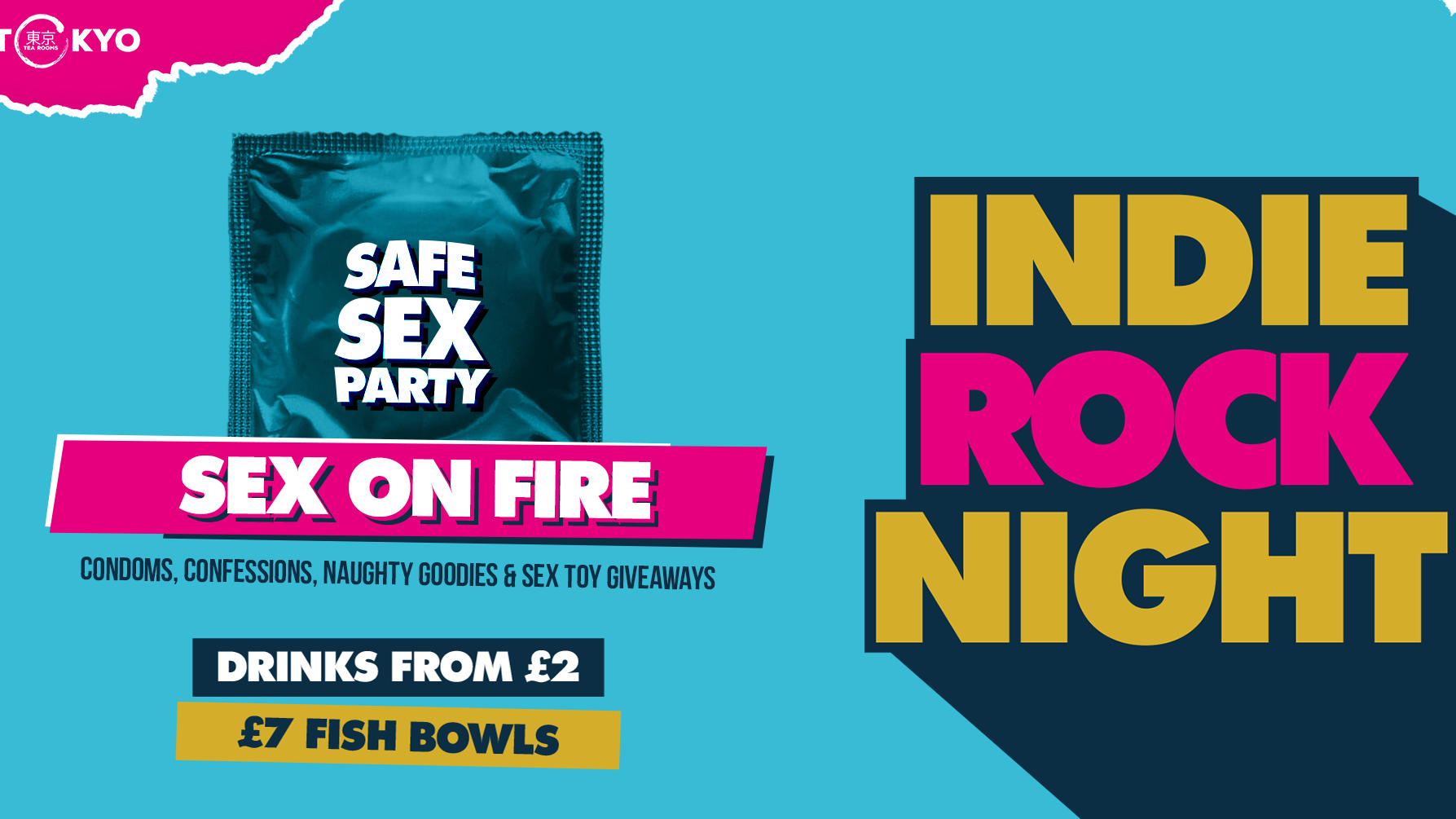 Indie Rock Night ∙ SEX ON FIRE (Safe Sex Party) *LAST 18 ONLINE TICKETS*