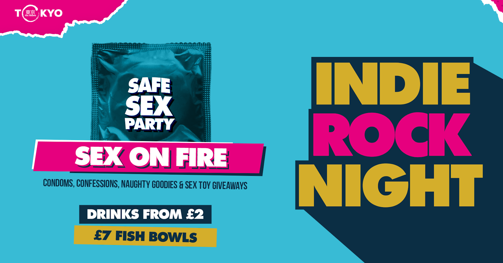 Indie Rock Night ∙ SEX ON FIRE (Safe Sex Party) *LAST 18 ONLINE TICKETS*