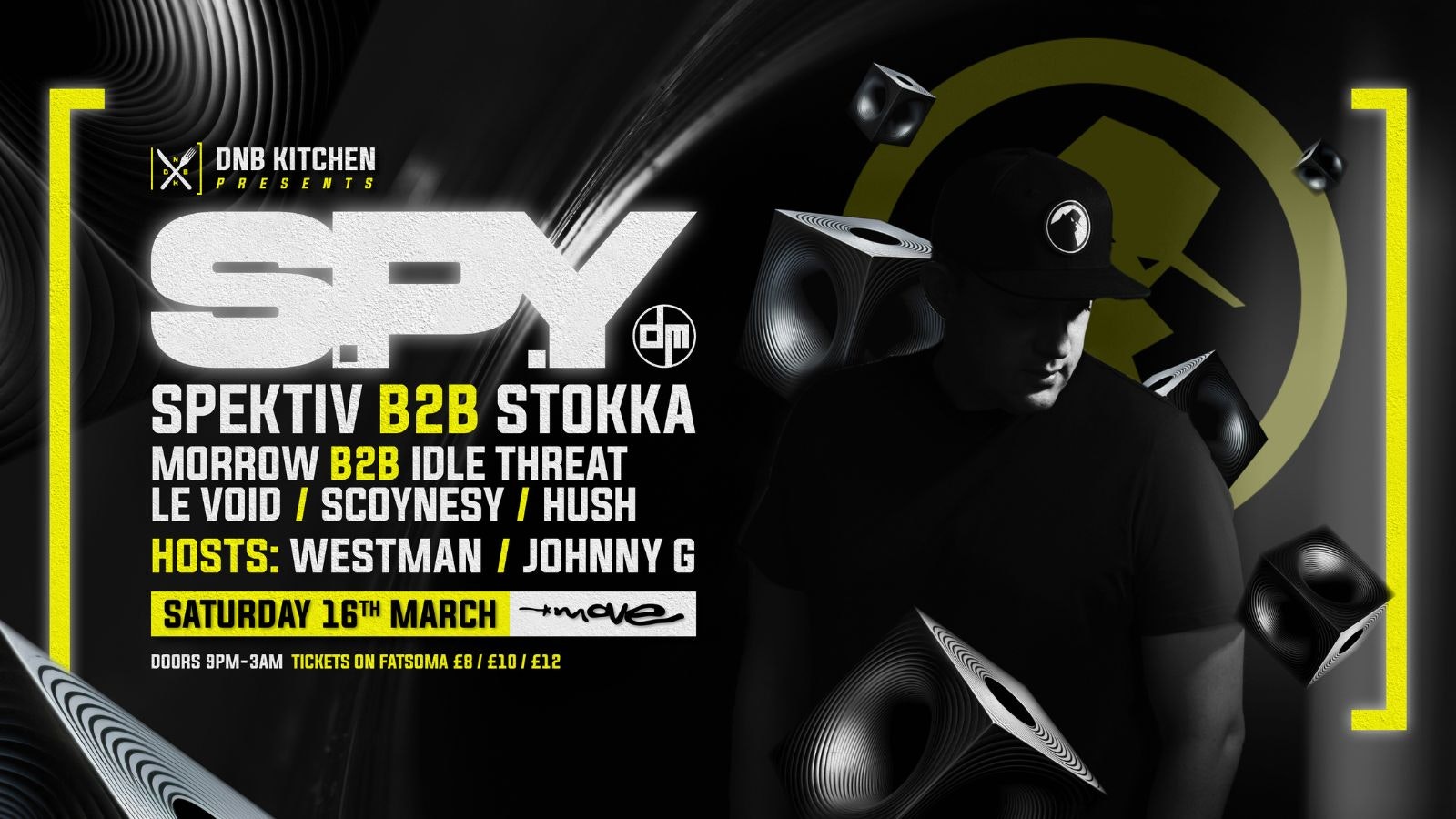 DnB Kitchen w/ S.P.Y / Spektiv / Stokka / Morrow + Support